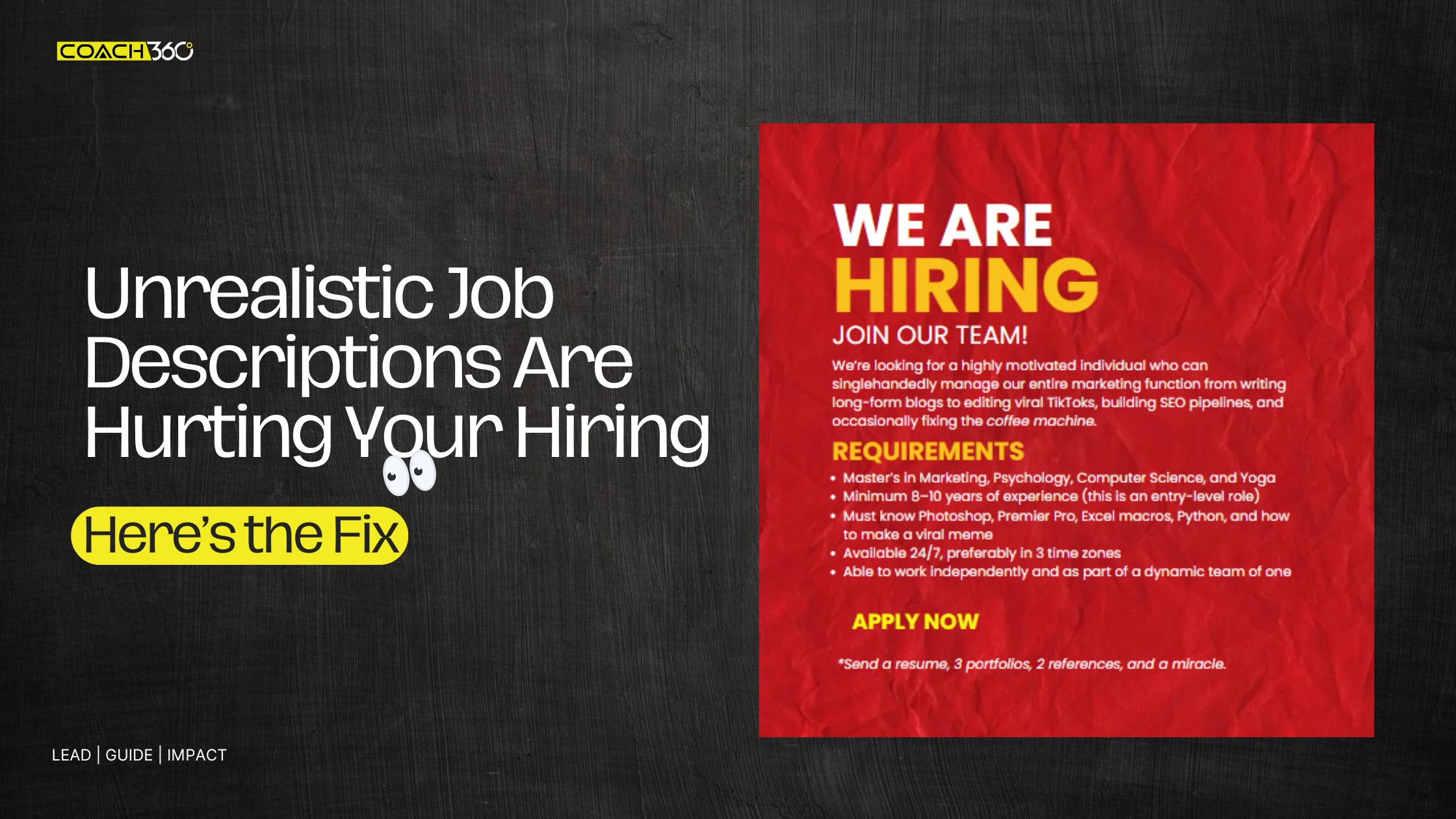 The Coach 360’s Approach to Success